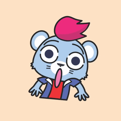 Surprised Cartoon Saying Shook GIF