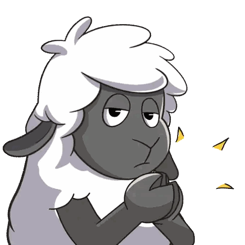 Surprised Cartoon Sheep