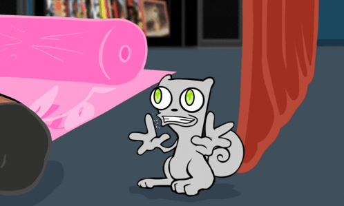Surprised Cat With Green Eyes