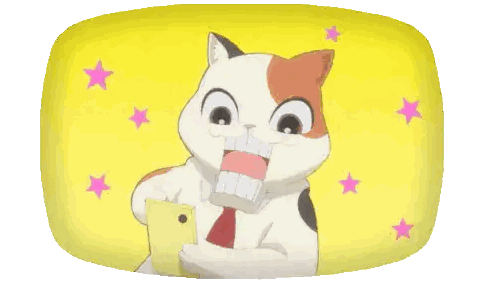 Surprised Cat with Phone