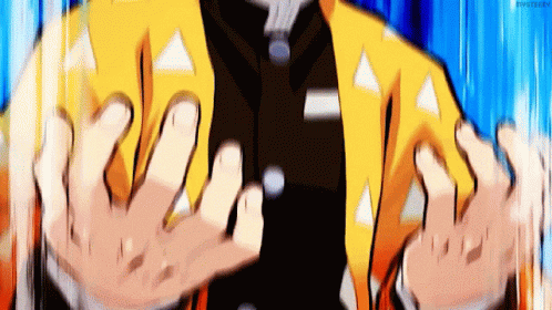 Surprised Demon Slayer Zenitsu Screaming GIF