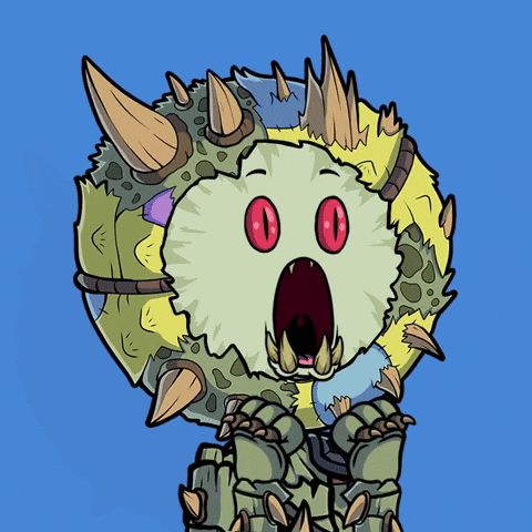 Surprised Dinosaur GIF
