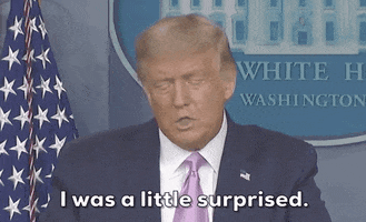 Surprised Donald Trump GIF