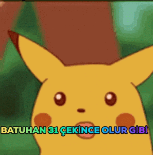 Surprised Expression Pikachu Close Up  GIF