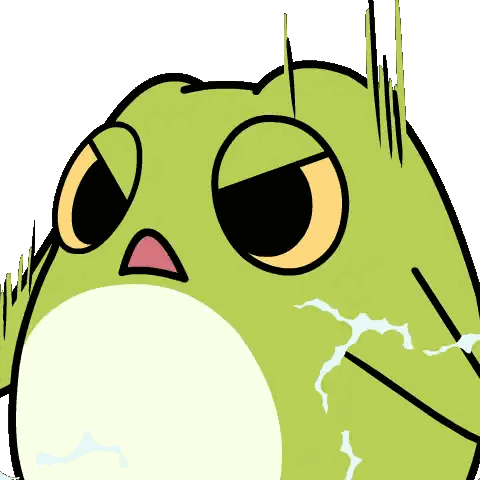Surprised Frog Cartoon