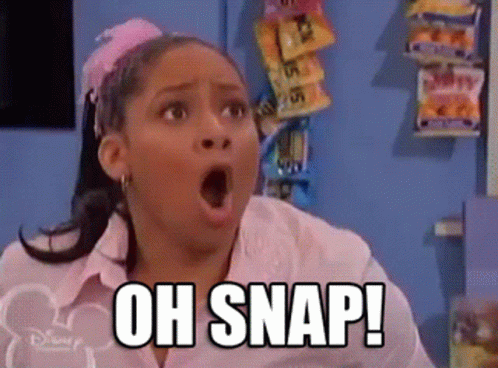 Surprised Girl Saying Oh Snap GIF