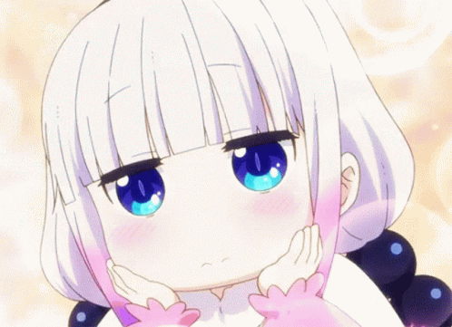 Surprised Kanna Kamui Kobayashi GIF