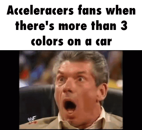Surprised Man Accelerators Fans When There's More Than 3 Colors on a Car