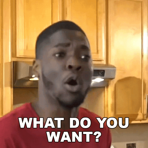 Surprised Man Asking What Do You Want