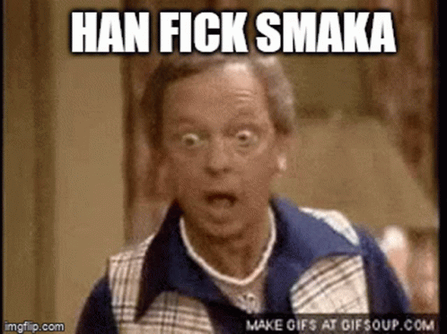 Surprised Man Han Fick Smaka