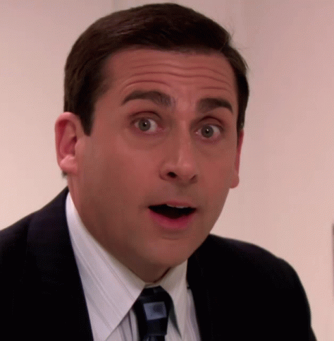 Surprised Man in Suit and Tie