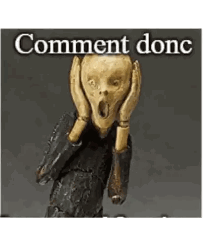 Surprised Man Statue Comment Done
