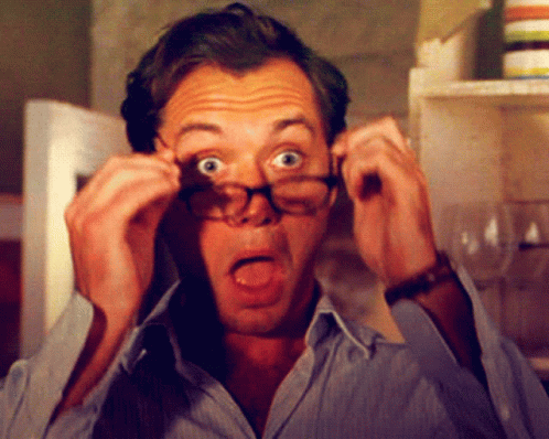 Surprised Man With Glasses GIF