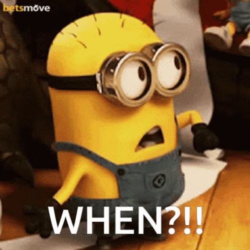 Surprised Minion Saying When GIF