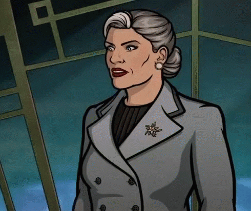 Surprised Moment Malory Archer Gasp GIF