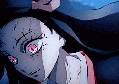 Surprised Nezuko Fighting GIF