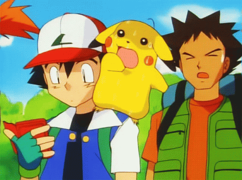 Surprised Pikachu Ash Ketchum Pokemon GIF