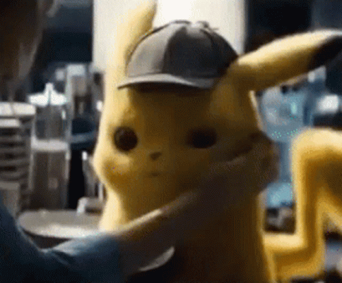 Surprised Pikachu Cute Smile Pokemon Movie GIF
