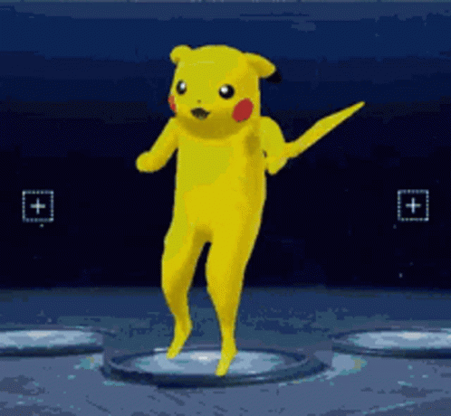 Surprised Pikachu Running Man Dance GIF