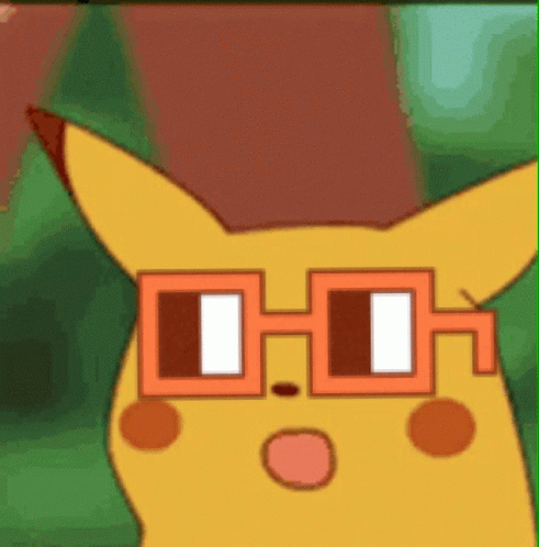 Surprised Pikachu Funny Sunglasses Meme GIF