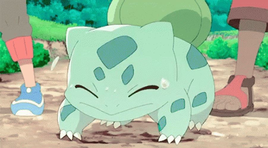 Surprised Pokémon Bulbasaur GIF