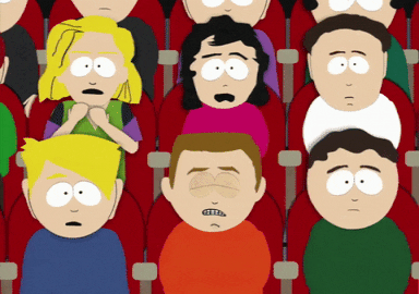 Surprised South Park Characters GIF