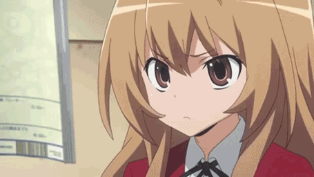 Surprised Taiga Aisaka GIF