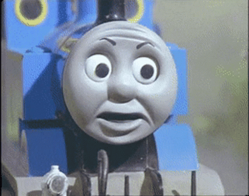 Surprised Thomas the Train