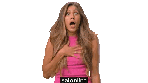 Surprised Woman in Pink Salonline Top