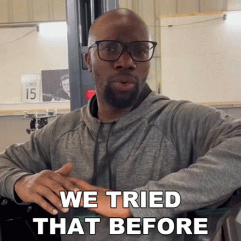 Surprised Woman Saying I've Tried