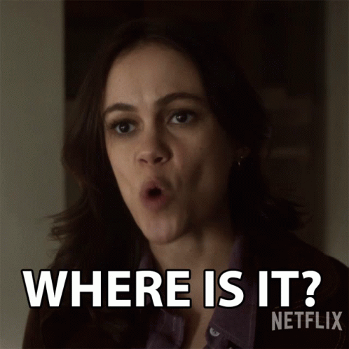 Surprised Woman Saying Where Is It GIF