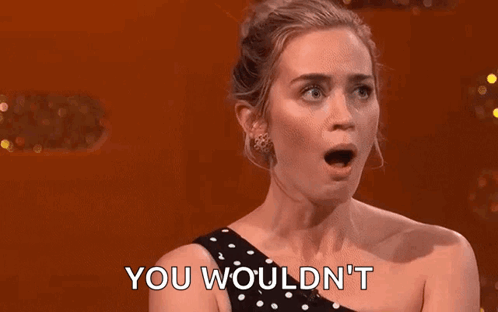 Surprised Woman Saying You Wouldn't