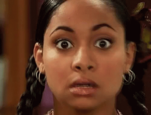 Surprised Woman With Eyes Wide Open GIF