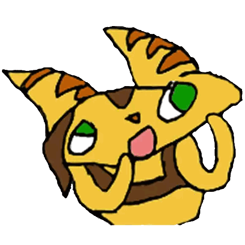 Surprised Yellow and Brown Animal