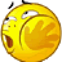 Surprised Yellow Smiley Pixel Art