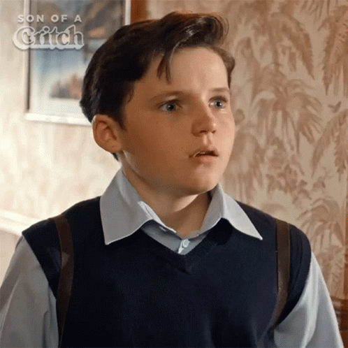 Surprised Young Boy From Son Of A Glitch GIF