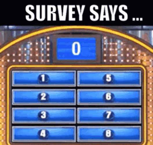 Survey Results Says X Game Show GIF