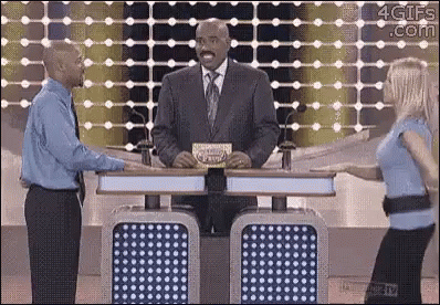 Survey Says Steve Harvey Busted Man Contestant GIF