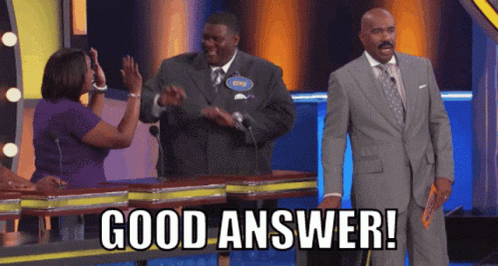 Survey Says Steve Harvey Good Answer GIF
