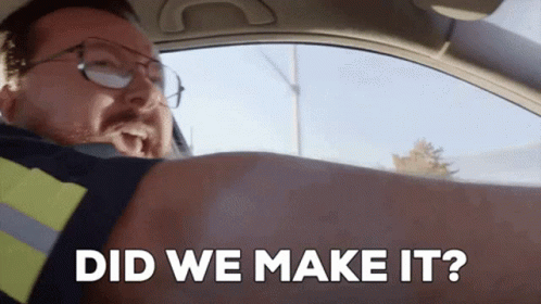 Man Panicking Trying To Survive GIF