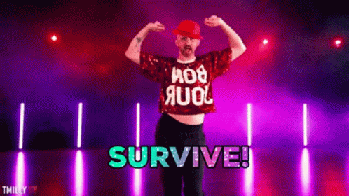 Shimmering Survive Caption Sassy Dancing GIF