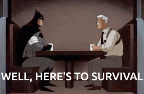 Survive Batman Jim Gordon Cheers GIF