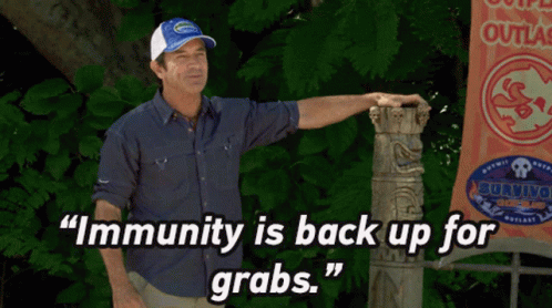 Survivor Jeff Probst Immunity Is Back Up GIF
