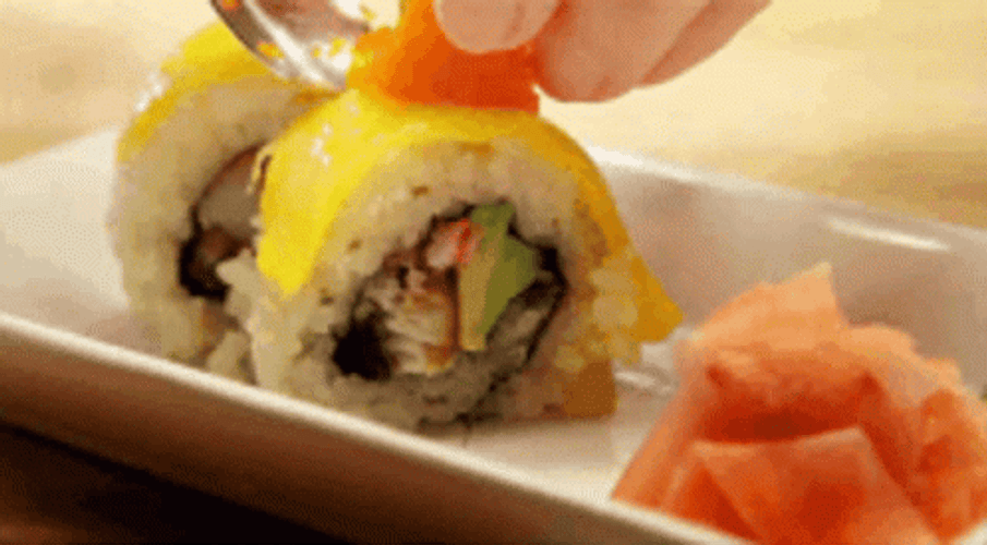 Sushi Plating Preparation GIF