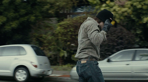 Suspicious Crackhead Man Wearing Black Bonnet GIF