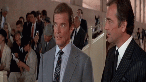 Suspicious James Bond GIF