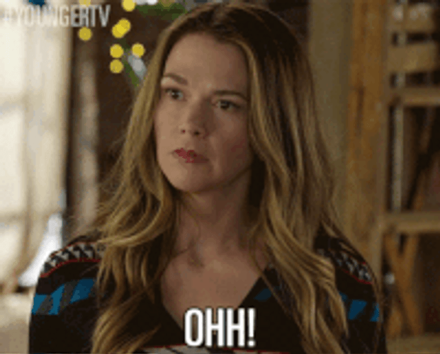Sutton Foster Ohhh Pleasantly Surprise GIF