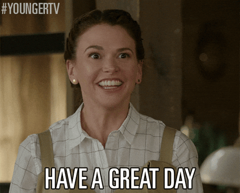 Sutton Foster Wishing You Have A Great First Day GIF
