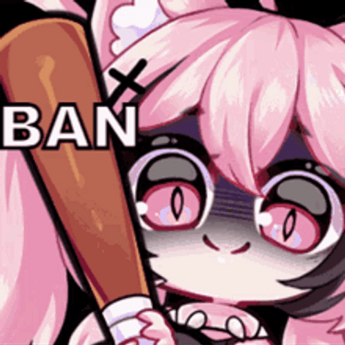 Suwie Sticker Baseball Bat Ban GIF