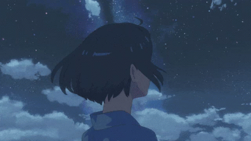 Suzume Mesmerized Meteor Shower Your Name GIF